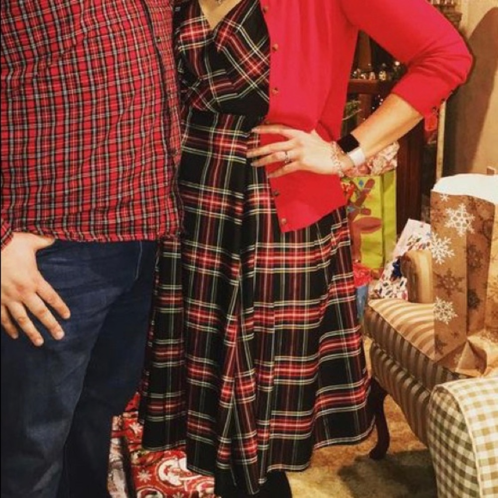 J.Crew Silk Plaid Midi Dress